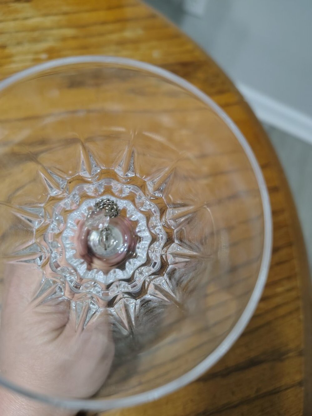 Crystal Clear Bell with Silver Handle - Picture 5 of 7